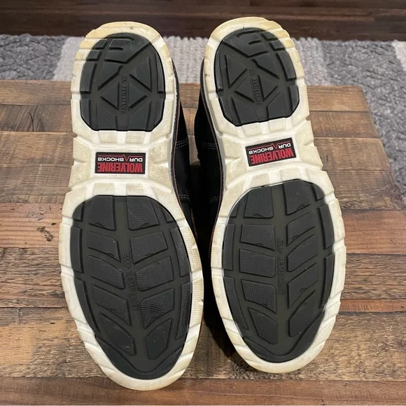 Men’s Wolverine I-90 Durashock 6" Comp Toe WP Wedge Work Boot Black - Picture 7 of 9